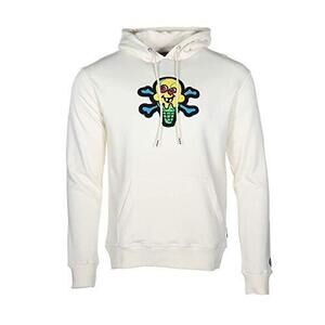 Ice Cream Chenille Hoodie Whisper White LG